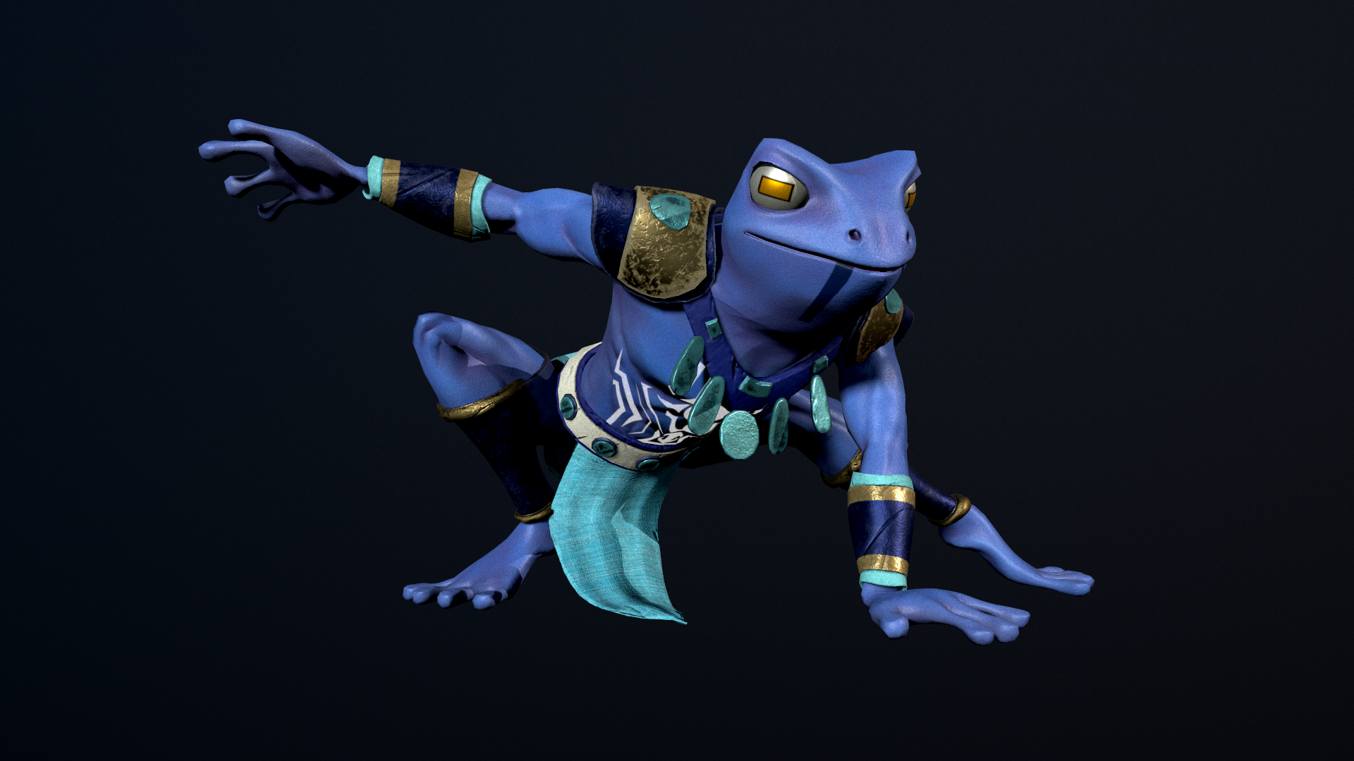 Player Frog character render