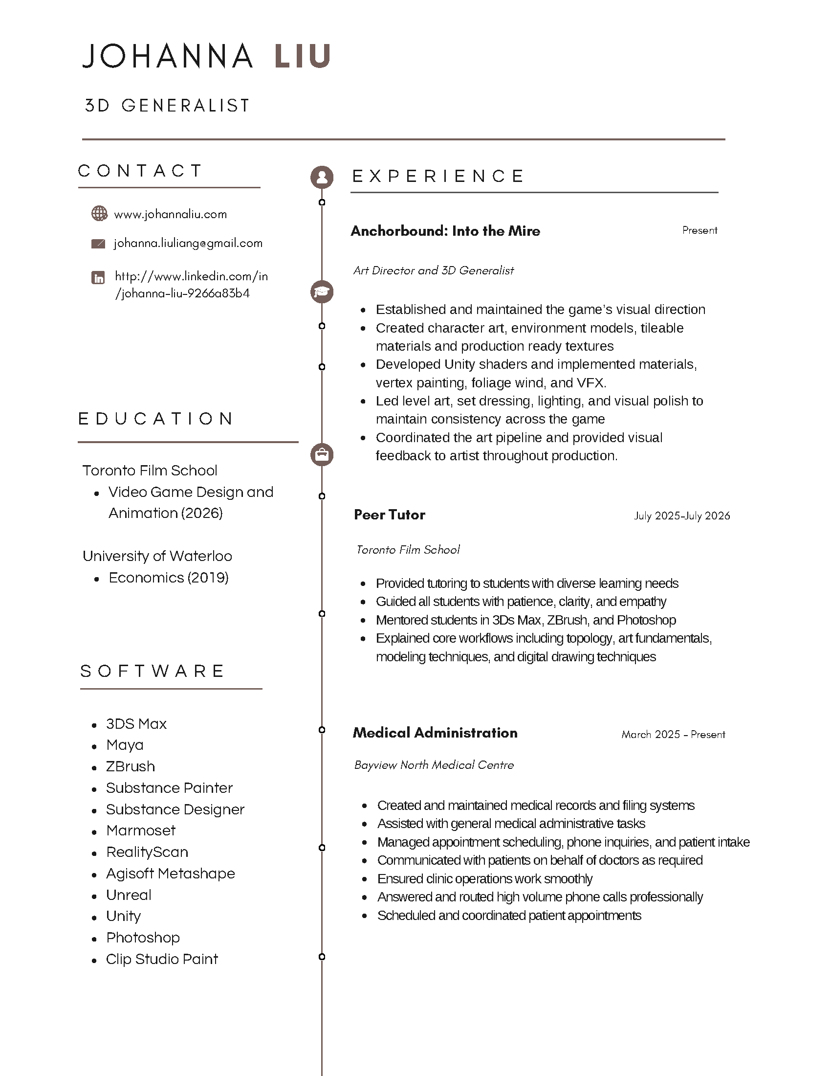 Johanna Liu resume