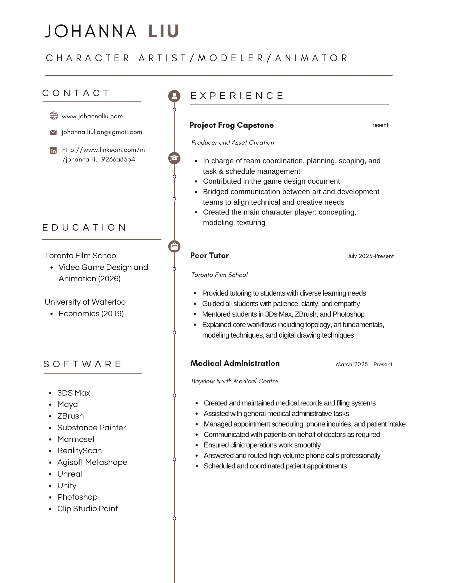 Johanna Liu resume preview